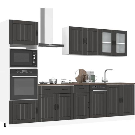 Ensemble d'armoires de cuisine 7 pcs Kalmar bois d'ingénierie (1/5)