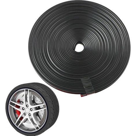 Herramienta de mecánico, anillo protector de llanta de 8 m, pegatinas para llantas de coche, decoraciones para llantas de coche, tiras adhesivas para llantas de coche, anillo protector de ruedas de co (1/5)
