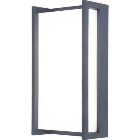 Applique esterno LED Lutec QUBO grigio 17,3W 4000K IP54