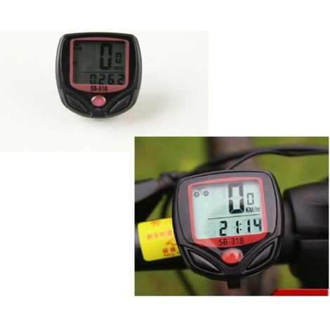 TACHIMETRO BICI DIGITALE CONTACHILOMETRI 15 FUNZIONI COMPUTER IMPERMEABILE