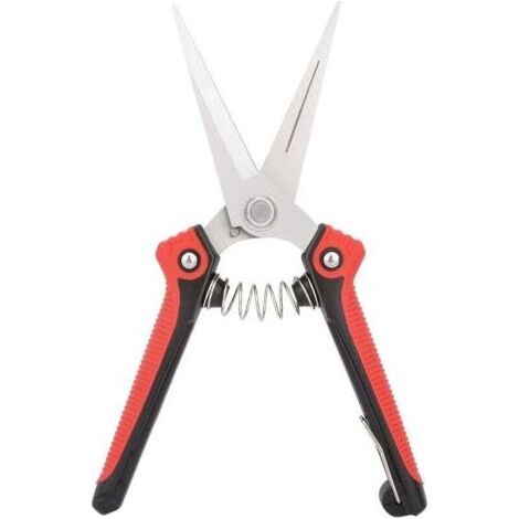 FENOPLASTICA Professionelle, scharfe Obstpflückschere aus Edelstahl, rot und schwarz, unverpackt (1/5)