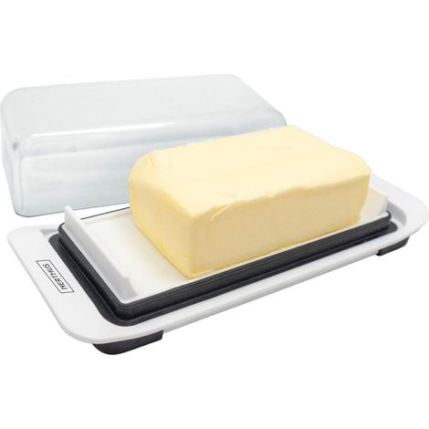 beurrier avec Couvercle Transparent Base antidérapante Conserver Le Beurre en Cuisine et à Table (1/5)
