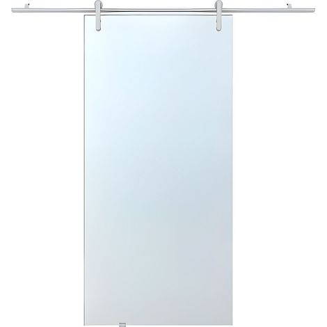 Porta scorrevole esterno muro H205 x L83 cm in Vetro temperato - CLEAVER