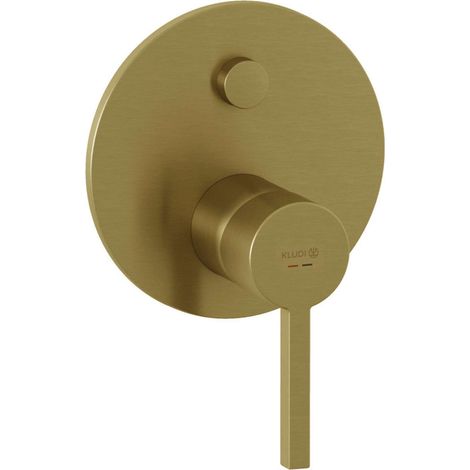 Kludi Nova Fonte - Miscelatore ad incasso per 2 utenze, oro spazzolato 20759N015 (1/2)