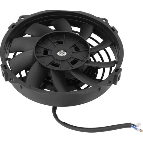 Ventilateur de refroidissement électrique universel 7 pouces noir, 10 pales fines, poussé-tiré 12V DC pour voitures et radiateurs automobiles (1/5)