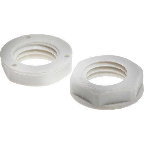 Ecrou pour presse étoupe, RS PRO, Gris, Nylon 66, Filetage: M12, IP68 ( Prix pour Paquet de 25 )