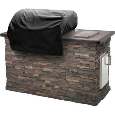 Telo di copertura per barbecue da esterno integrato, 36L×26P×14A pollici, in tessuto Oxford 420D - Crezuo