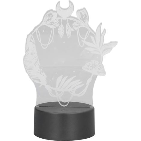 Veilleuse LED 3D en forme de fleur, 7 couleurs, interrupteur tactile, alimentation USB, décoration de table ou de bureau, cadeau d'anniversaire pour chambre d'enfant (1/5)