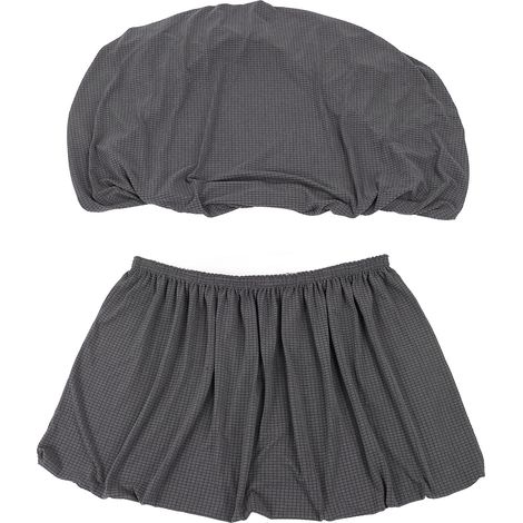 Housse de coussin pour coin repas de camping-car, entièrement élastique, imperméable et facile à nettoyer, gris foncé. (1/5)