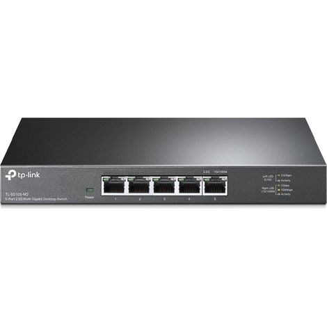 TP-LINK Conmutador de escritorio multigigabit de 5 puertos RJ45 2.5G. Caja de acero para escritorio (1/3)