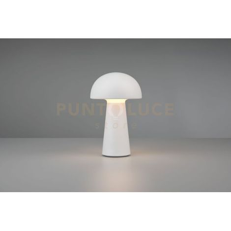 Lampada Led Tavolo Esterno Fungo Ricaricabile Usb Bianca Touch Lennon GD Trio (1/8)