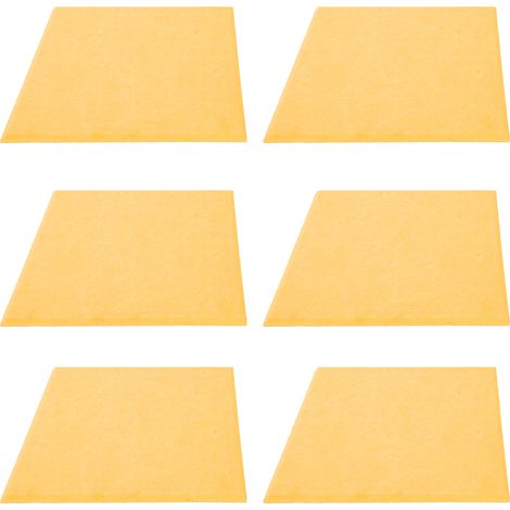 6 panneaux acoustiques insonorisants épaissis réduction réverbération absorbeur sonore (Orange) (1/5)