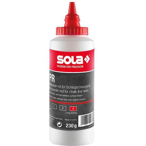 Tiza para cuerda trazadora Sola roja, 230 g