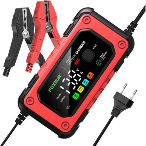 Intelligent 12V/24V battery charger with multiple repair protection for cars, trucks/AGM/Gel/Wet/SLA--DTEKGAZ