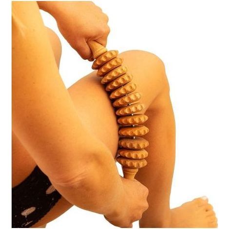 Accessories Anti Cellulite Masseur Rouleau de Massage Cuisse Appareil Maderothérapie Bois 40 cm (1/5)
