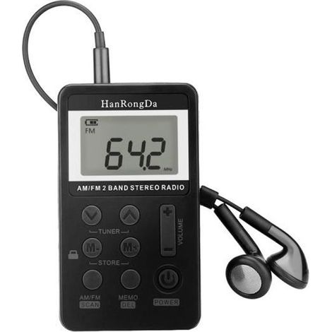Mini-tragbares AM/FM-Radio – Digitalempfang – Eingebauter Lautsprecher – USB (1/4)
