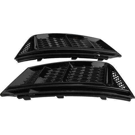 2 pièces de calandre antibrouillard avant S4 style noir brillant pour Audi A4 B9 2017-2018 (1/5)