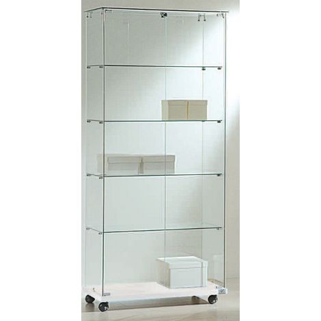 Vetrina Cristalli Temperati 80x40xh180cm LL OF818E Made in Italy (1/3)