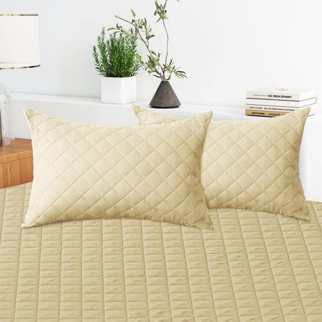 Protège Oreiller Imperméable 50x80 Cm, Protege Oreiller Lot De 2, Hypoallergéniques, Respirant Et Silencieux, Anti Acarien, Anti Tâches, Bactérien, Lavable en Machine, Kaki (1/5)