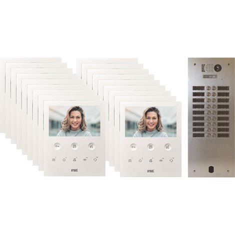 Kit visiophone 2 rangées avec 18 écrans URMET Collectif