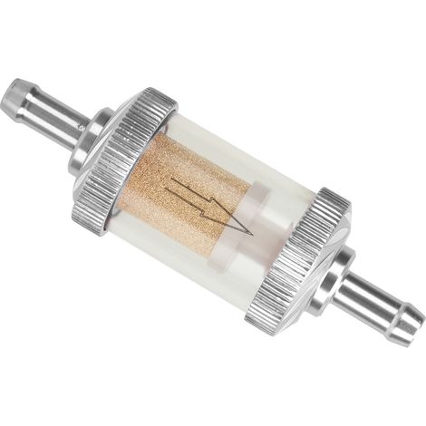 Filtre à essence moto en ABS résistant à la chaleur, diamètre 6 mm, pour motocyclette, argenté (1/5)