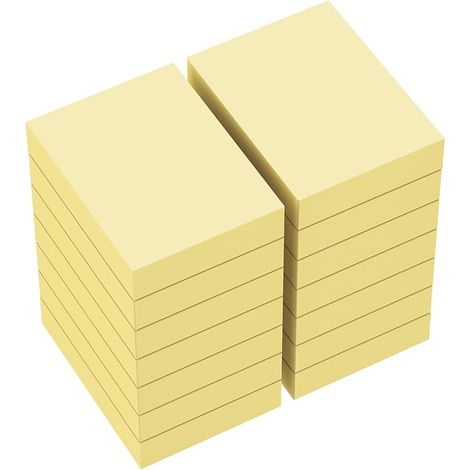 Self Adhesive Sheets 51 x 38 mm, Sticky Notes 1400 Sheets, 100 Sheets Per Pad, Suitable for Memos, Messages, Reminders - 14 Pads (1/5)