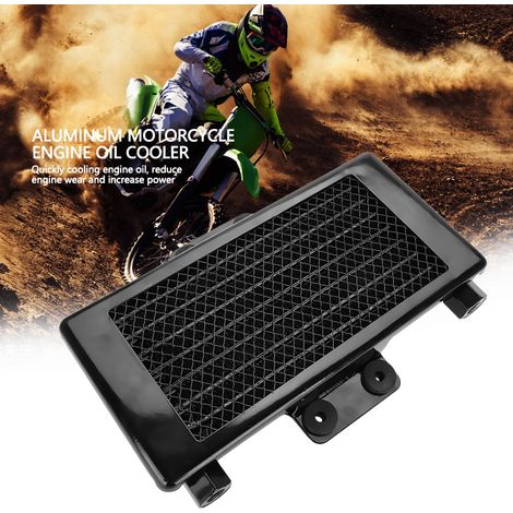 125-ml-Motorradmotorölkühler, schwarzer Aluminiumkühler für 125-250 cm³ (1/5)
