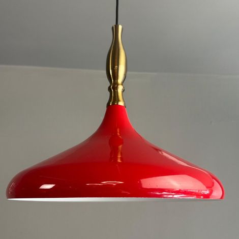 Bamyum Suspension Champion Simya Métal Lampe Suspendue Moderne Lampe de Cuisine Rouge (1/5)