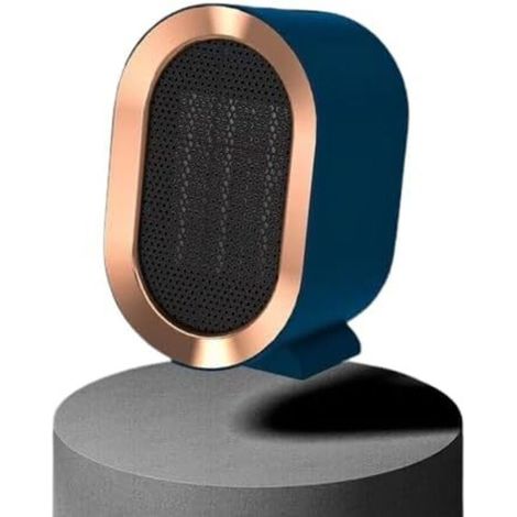 Radiateur soufflant, radiateur électrique à 2 modes, chauffage personnel pour la maison ou le bureau, bleu (1/3)
