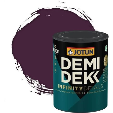 Peinture Bois - JOTUN - Lasure Opaque Satinée - RAL 4007 - Violet Pourpre - 0,75L (1/2)