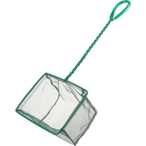 1 Filet à Poissons, Mailles Fines Nylon, Manche Métal 30cm, Pour Aquarium et Bassin (1/5)