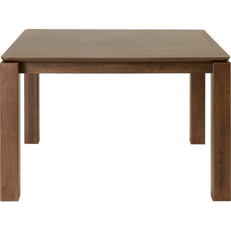 Esstisch quadratisch dunkel gebeiztes Holz L120 cm RAYA