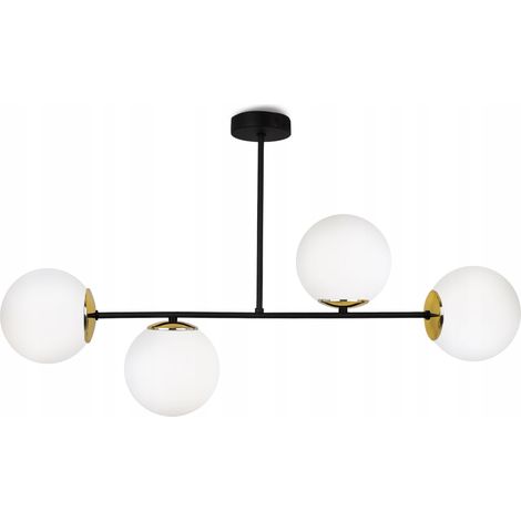 LÁMPARA DE TECHO COLGANTE LÁMPARA DE ARCO LOFT ELEGANTE BOLAS DE CRISTAL BLANCO (1/5)