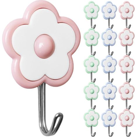 Lot de 25 crochets muraux décoratifs autocollants en forme (1/5)