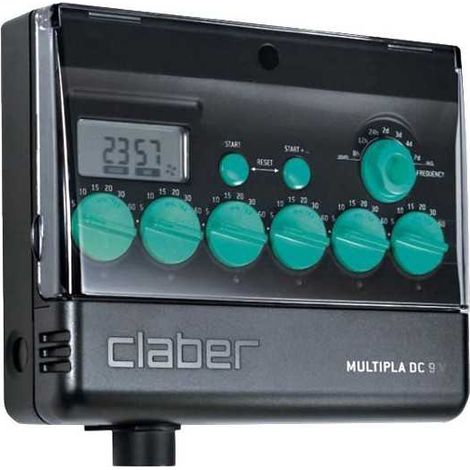 Programador de riego Claber multipla 8060 6 zonas LED
