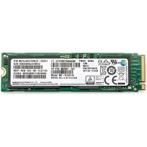 HP 512GB PCIe 4x4 NVMe TLC SSD M.2 PCI Express 4.0 (SSD 512GB PCIe NVME TLC - Warranty: 12M)