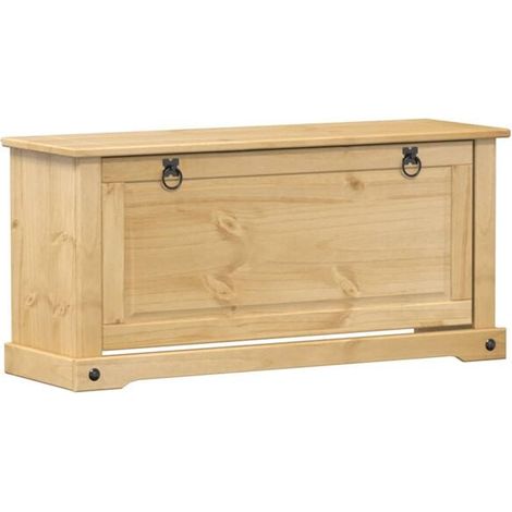 Meuble à chaussures Corona, dimensions 99x32x47 cm, bois de pin massif. (1/5)