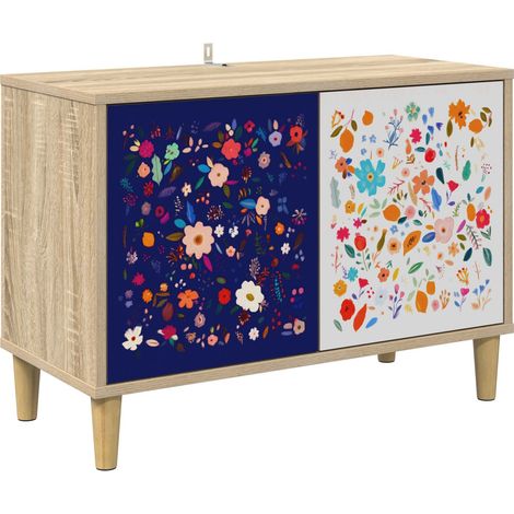 TV Cabinet MAINZ 69 x 33 x 50 cm Sonoma Engineered Wood vidaXL (1/5)