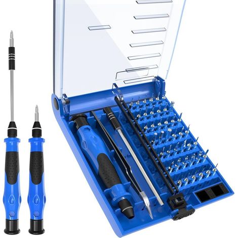 Kleiner Schraubendrehersatz, 45-in-1 magnetisches Schraubendreher-Bit-Set für Laptop, PC, Mobiltelefon, Computer. (1/4)