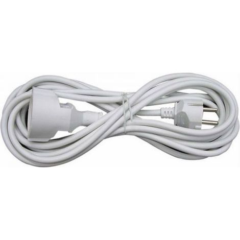 PROLUNGA ELETTRICA 5MT BIANCO SCHUKO MAURER 16A - CF. IN BLISTER