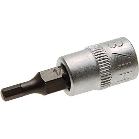 BGS Bit-Einsatz Antrieb Innenvierkant 6,3 mm (1/4") Innensechskant 1/8" - 2741