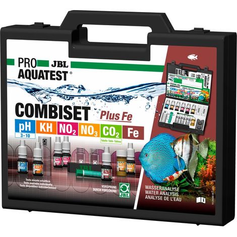 JBL Test Combi Set Plus Fe Koffer Wasserwerte Süßwasser-Aquarien inkl. Eisentest