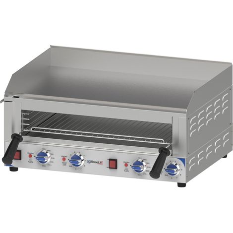 Plaque à snacker avec toasteur intégré - 700 mm - 7000W - Casselin