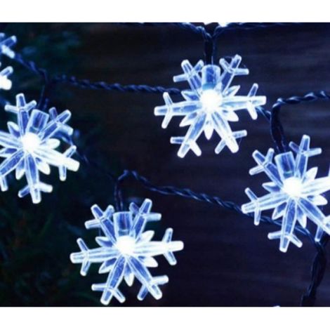 Guirlandes solaires - - 5M 20 LED - Blanc - Energie solaire - Intérieur (1/4)