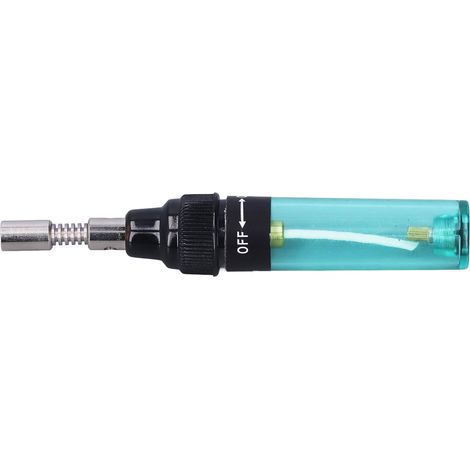 Fer à souder butane sans fil portable, kit de soudage à flamme réglable avec réservoir de gaz. (1/5)
