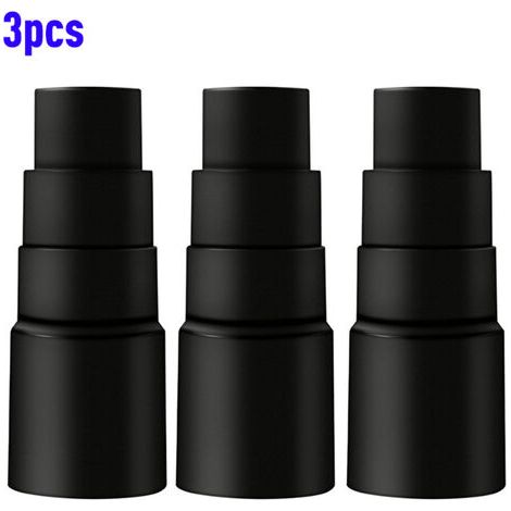 Aiperq 3-Piece Extraction Tube Adapter, Reducer Adapter for Dust Extraction Tools, Drills, Jigsaws, Circular Saws, Random Orbital Sanders, and Bench Drills (1/4)