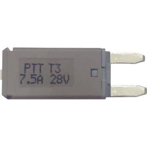 PARTS PTT Circuit Breaker Mini, type 3. Manual Reset, 7,5A C001-102-0062 Fusibile piatto standard per auto 7.5 A Marron