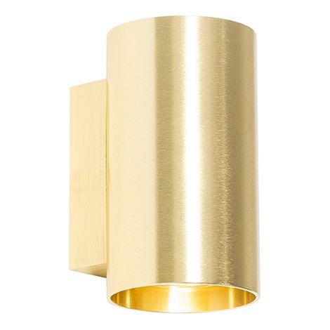 QAZQA Appliques sandy - Moderno - Alluminio - Oro/Ottone - Tondo Max. 2 x Watt (1/4)