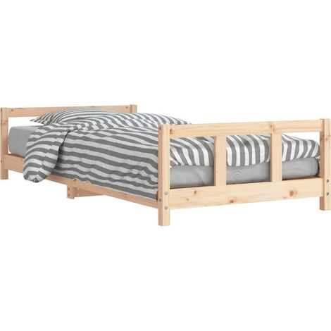 vidaXL Giroletto per Bambini 90x200 cm in Legno Massello di Pino (1/5)