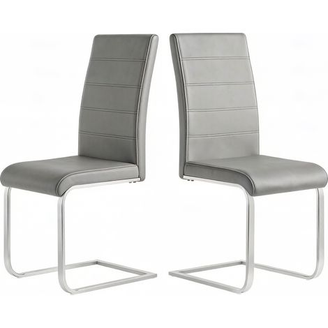 Chaise cantilever confortable, chaise de salle à manger à dossier haut, chaise de bureau, chaise de conférence, chaise de relaxation (2 chaises de relaxation seulement) (1/5)